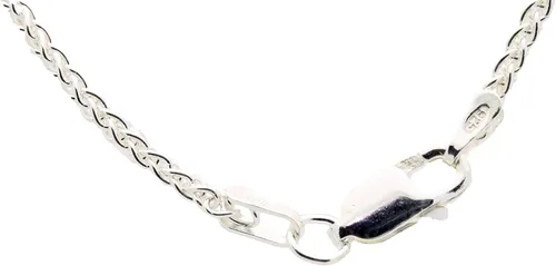 Vista 4 de Collar con medalla de St Christopher – Medallón oval de plata de ley y cadena – Grabado personalizado – Caja de regalo