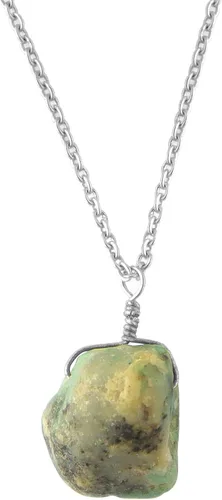 Vista 9 de Collar de piedras preciosas crudas piedras de nacimiento de plata