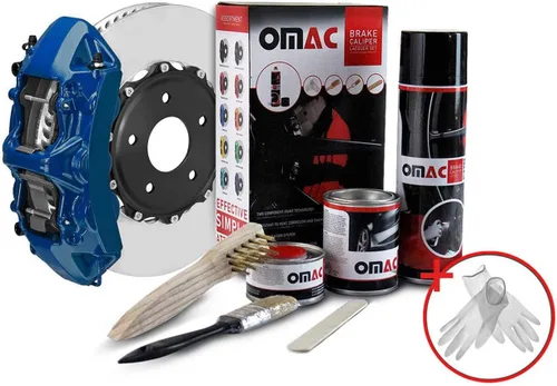 Vista 9 de Kit de pintura para pinza de freno de alta temperatura OMAC, revestimiento resistente al calor, sistema de pintura a base de epoxi, naranja Arizona