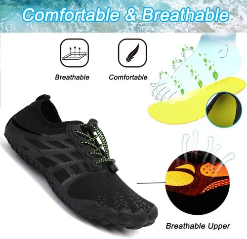 Vista 3 de Zapatos de agua para hombre, zapatos de agua para mujer, zapatos de agua para hombre, zapatos de playa para hombre y mujer, zapatos de natación