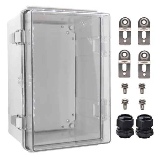 Vista 33 de Caja Eléctrica Impermeable para Exteriores Caja de Conexiones Resistente a la Intemperie IP67 Carcasa de Plástico ABS Caja de Proyecto para Gris