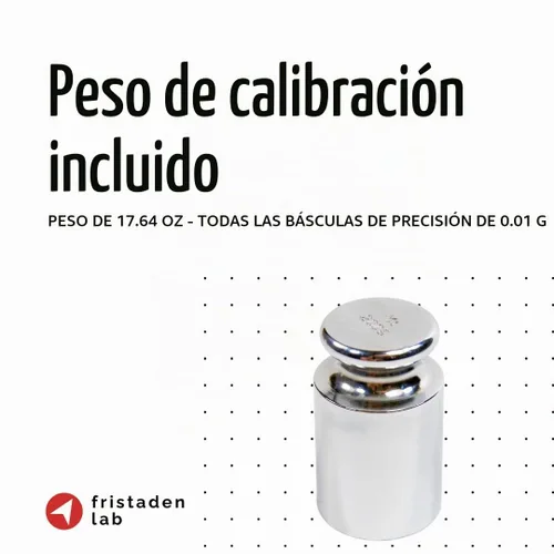 Vista 6 de Báscula digital Fristaden Lab 70.55 oz x 0.0004 oz Cal Cert