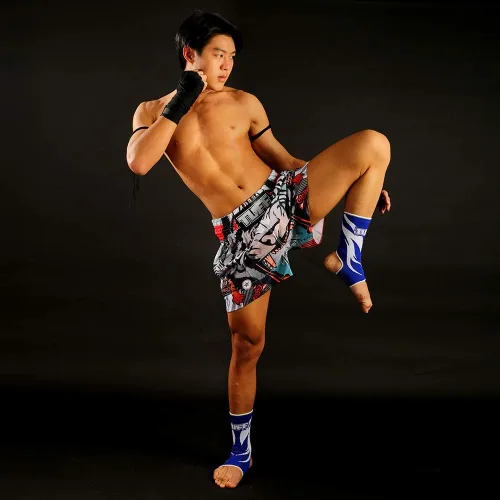 Vista 5 de Tuff Sport Muay Thai Shorts Boxing Tiger MMA Training Trunks
