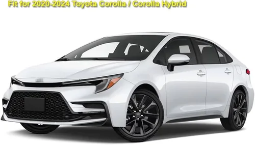 Vista 2 de Protectores contra salpicaduras compatibles con Toyota Corolla 2020-2026 LE / SE / XLE / Hybrid, solo sedán, juego de 4 protectores de barro