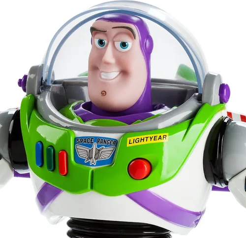 Vista 5 de Disney, Figura de Acción de Buzz Lightyear de Toy Story que Habla 12 pulgadas