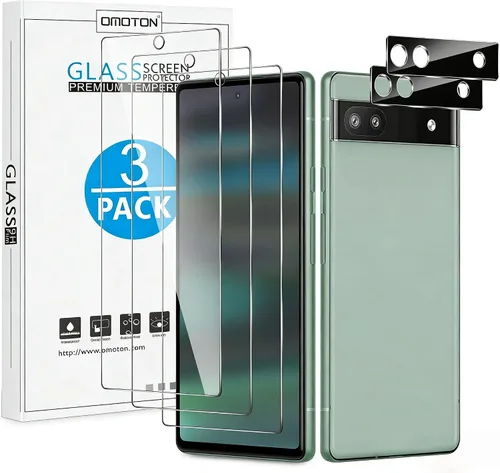 Vista 14 de OMOTON Paquete de 4 protectores de pantalla para Google Pixel 4 (5.7 pulgadas), vidrio templado, resistente a los arañazos, solo cubierta de área