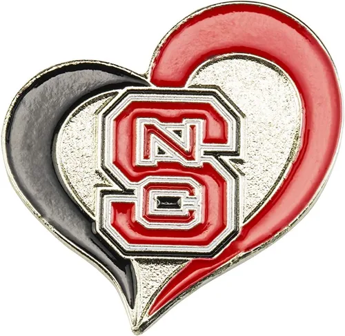 Vista 2 de aminco NCAA - Pin de corazón de remolino unisex