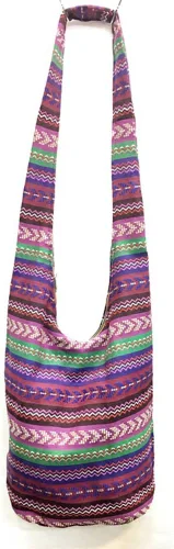 Vista 10 de KARRESLY - Bolso bandolera de algodón bohemio, estilo hippie, hecho a mano