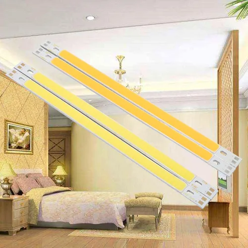 Vista 4 de Tira de luz LED COB, 2 unidades, luz de tubo LED, 12-14 V para debajo del gabinete, barra de luz LED para lámpara de mesa de cocina, mesa de trabajo