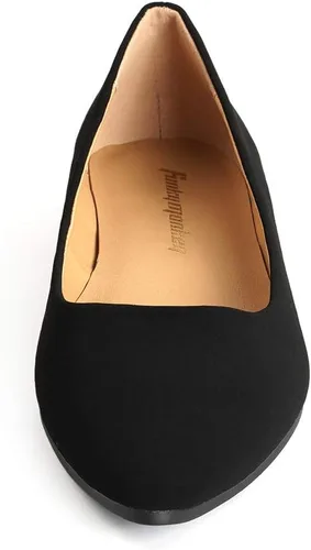 Vista 3 de FUNKYMONKEY Zapatos planos clásicos de ballet para mujer, zapatos planos casuales y cómodos