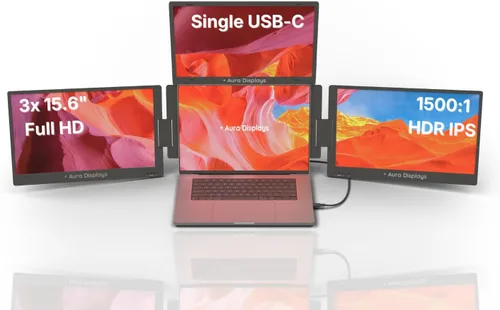 Vista 10 de Triple Boost Pro 14" Portable Monitor Extender