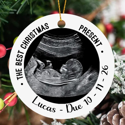 Vista 11 de Adorno de Navidad para bebé de avión, adorno personalizado para bebé niña niño Navidad 2026, regalo para papá recién nacido, mamá recién nacida