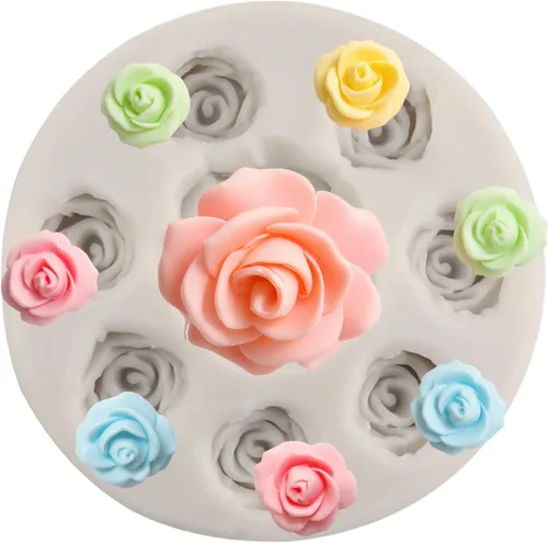 Vista 12 de Moldes de Silicona de Flores de Margarita Molde de Fondant de Flor de Crisantemo Para Decoración de Pasteles Adornos de Cupcakes Dulces Chocolate