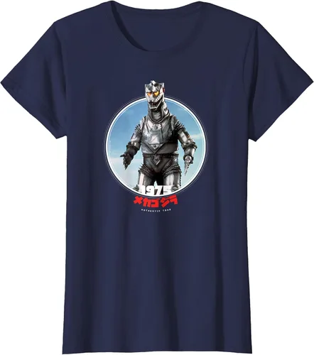 Vista 72 de Godzilla Mechagodzilla 1975 Icons of Toho T-Shirt Asphalt Grey
