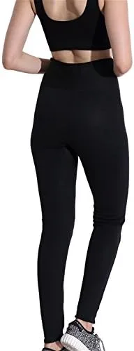 Vista 7 de ValentinA - Pantalones largos para mujer, con cintura alta, con control de abdomen