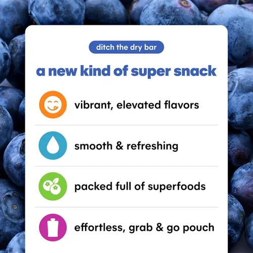 Vista 3 de Noka Superfood - Bolsas para batidos (remolacha de arándanos), paquete de 4 unidades, con proteína vegetal, fibra prebiótica y semillas de lino