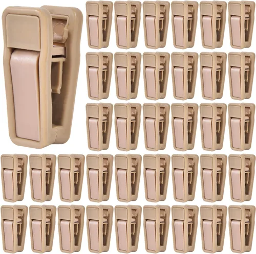 Vista 16 de KISEER Juego de 40 clips de plástico para colgar bebés de línea delgada para colgar ropa de terciopelo (negro)