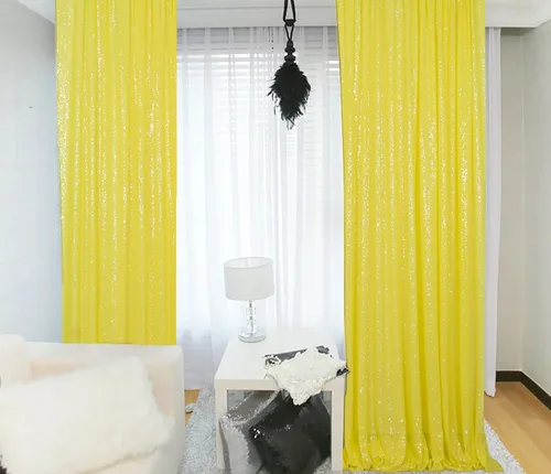 Vista 9 de ShinyBeauty Cortinas de lentejuelas 2 paneles de 2 x 8 pies, cortinas de fondo de fiesta verde azulado con purpurina para bodas, Navidad, Año Nuevo