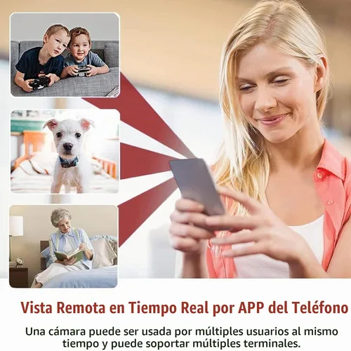 Vista 6 de GOWENIC Mini cámara 1080P, cámara interior con detección de movimiento función de visión nocturna, para, admite grabación en bucle, inserción