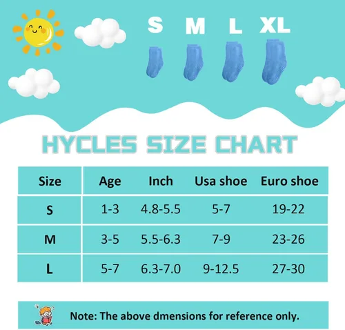 Vista 6 de SkiBeaut Calcetines antideslizantes para niños pequeños, 6 pares de medias pantorrillas, almohadilla gruesa antideslizante, calcetines cálidos