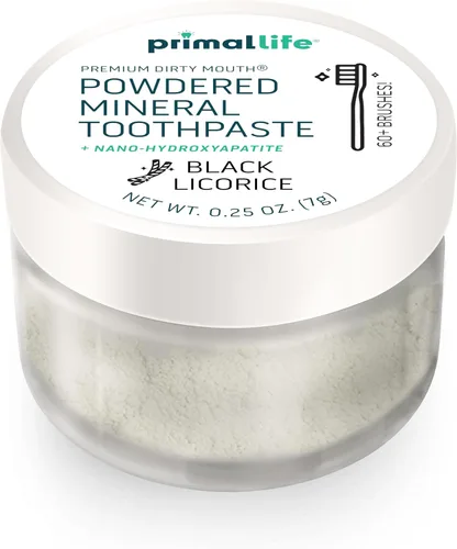 Vista 4 de Primal Life Organics - Dirty Mouth Polvo Dental, Polvo de Limpieza Dental, Aceites Esenciales Saborizados con Caolín Natural y Arcilla de Bentonita