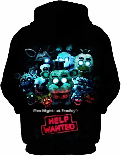 Vista 2 de Wdyxhno Sudadera unisex con capucha de anime, sudadera de dibujos animados con bolsillos grandes