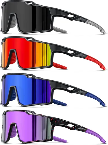 Vista 13 de Gafas de sol deportivas polarizadas para hombre, ciclismo, conducción, pesca, protección UV, ligeras, marco grande, gafas de bicicleta de montaña