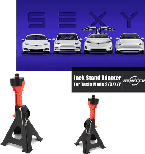 Vista 7 de Adaptadores de Soporte para Gato de Coche para Tesla Model 3 model3 Model Y modely Model S y Model X, Adaptadores de Soporte de Gato para Eje