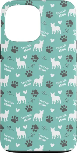 Vista 24 de Frenchie Mom French Bulldog Mom Blue Women Case for iPhone 17