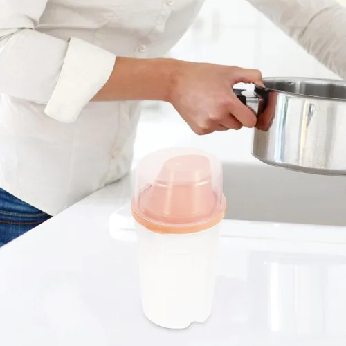 Vista 4 de Healifty 2 unids contenedores de plástico botellas loción envases de alimentos de plástico con tapas jabón conveniente subbotella de ducha gel