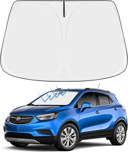 Vista 253 de Proadsy Parasol para parabrisas Rivian R1S 2022-2025 2026 de 4 capas plegable, protector de parasol frontal que bloquea los rayos UV, mantiene