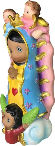 Vista 3 de Virgen De Guadalupe - Figura religiosa estatua de 8 pulgadas