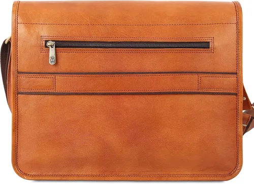 Vista 5 de URBAN LEATHER Laptop Shoulder Messenger Bag - Vintage Brown Handmade Satchel Briefcase Bag for Men