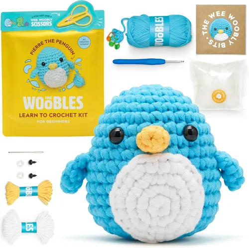 Vista 13 de The Woobles Kit de ganchillo para principiantes, kit de animales de punto y ganchillo fácil de artes y manualidades, como se ve en Shark Tank