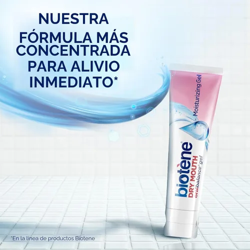 Vista 2 de Biotene - Gel hidratante de equilibrio oral, gel sin alcohol y gel de boca seca, sin sabor, 1.5 onzas Gel bucal seco sin alcohol, sin sabor