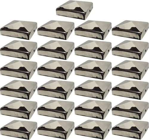 Vista 20 de Tapa de poste de pirámide de cobre macizo para postes de madera de 4 x 4 (3.5 x 3.5 pulgadas), cubierta de cobre real de calibre 20 de 0.031 in