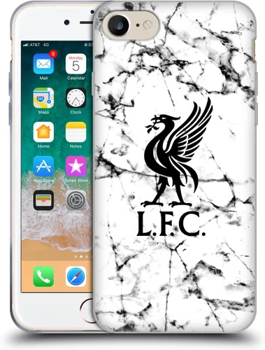 Vista 31 de Oficial LIVERPOOL Football Club 2017/18 Mármol Soft Gel Case para iPhone de Apple 7 Plus/8 PLUS Escudo negro.