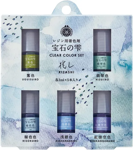 Vista 3 de Padico - Tinte de resina, gota de piedras preciosas (Houseki no Shizuku), juego de colores transparentes, fruta, fabricado en Japón