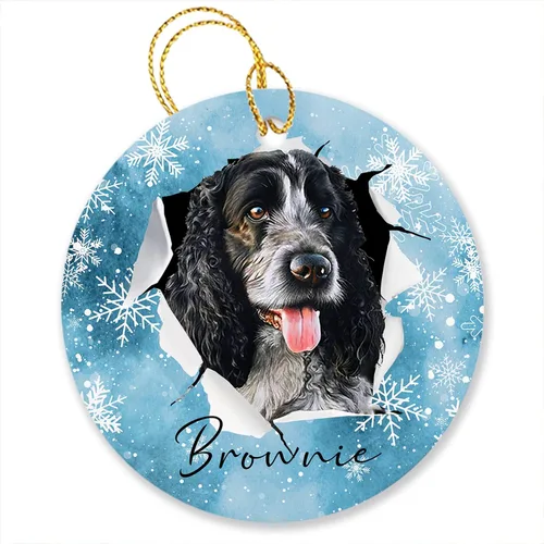 Vista 18 de Adornos de pastor australiano, regalos para Navidad, adorno de pastor australiano personalizado, adornos únicos de pastor australiano, vacaciones