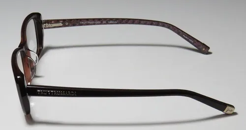 Vista 4 de Trussardi 12702 - Lentes de acetato hechos a mano para mujer y mujer, Marrón
