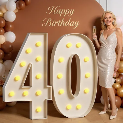 Vista 40 de Kit de tablero de espuma precortada de espuma precortada para 7º y 70º cumpleaños con números 7 grandes de 3 pies Número 7