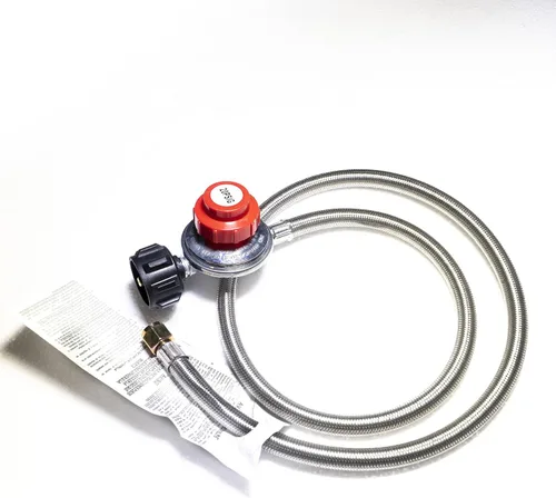 Vista 9 de Quemador de propano único de acero inoxidable - Cocina de gas para exteriores con regulador de 20 PSI, estufa de propano portátil de alta potencia