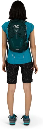 Vista 11 de Osprey Sylva 12L Mochila de ciclismo para mujer con depósito hidráulico, verde Baikal