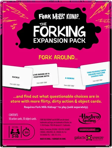 Vista 2 de Fork Milk Kidnap: The Forking Expansion Pack Más cartas jodidas solo para adultos 17+ 3-10 jugadores 20 min. Divertidos juegos de fiesta