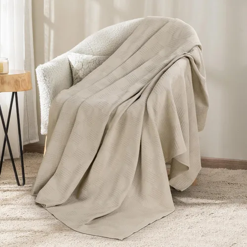 Vista 13 de Utopia Bedding - Manta térmica 100% algodón, color negro, tamaño Queen, 90 x 90 pulgadas Manta ligera y transpirable para primavera y verano