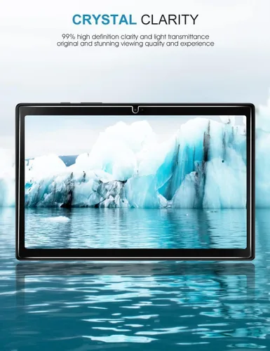 Vista 7 de SPARIN Paquete de 2 protectores de pantalla para Galaxy Tab A8 de 10.5 pulgadas 2022 (SM-X200/X205/X207), película transparente HD de vidrio