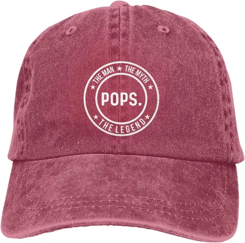 Vista 7 de Sombrero divertido Pops The Man The Myth The Legend Hat Men Baseball Caps Cute Hats