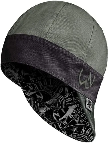 Vista 10 de Welder Nation 8 paneles 10 oz Gorra de soldadura premium 100% algodón interior y exterior de lona de pato - Protectora, duradera, resistente