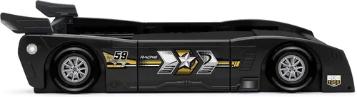 Vista 12 de Delta Children Grand Prix Race Car - Cama para niños pequeños y individuales, color negro