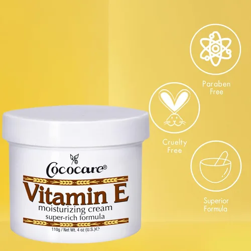 Vista 6 de Cococare Crema hidratante de fórmula súper rica con vitamina E - Hidratante de piel de alta potencia - 4 onzas